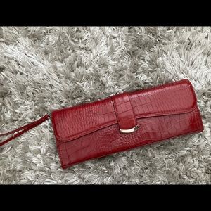 Red Alfani Leather clutch